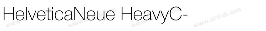 HelveticaNeue HeavyC字体转换